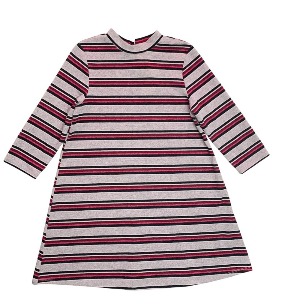 G12-Love Fire, 6Y, l/s cotton sweater dress
